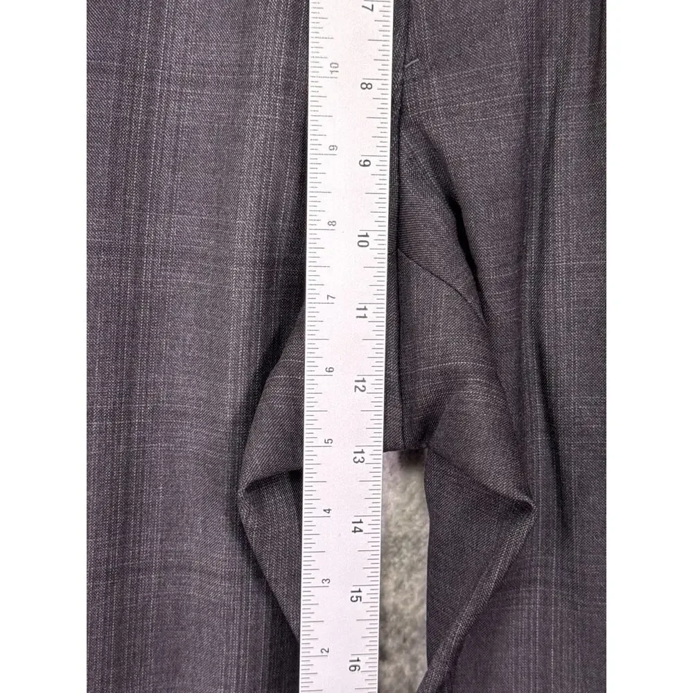 Emporio Armani G Line Suit 42 R Mens Gray Plaid Super 130s Wool 2 Piece